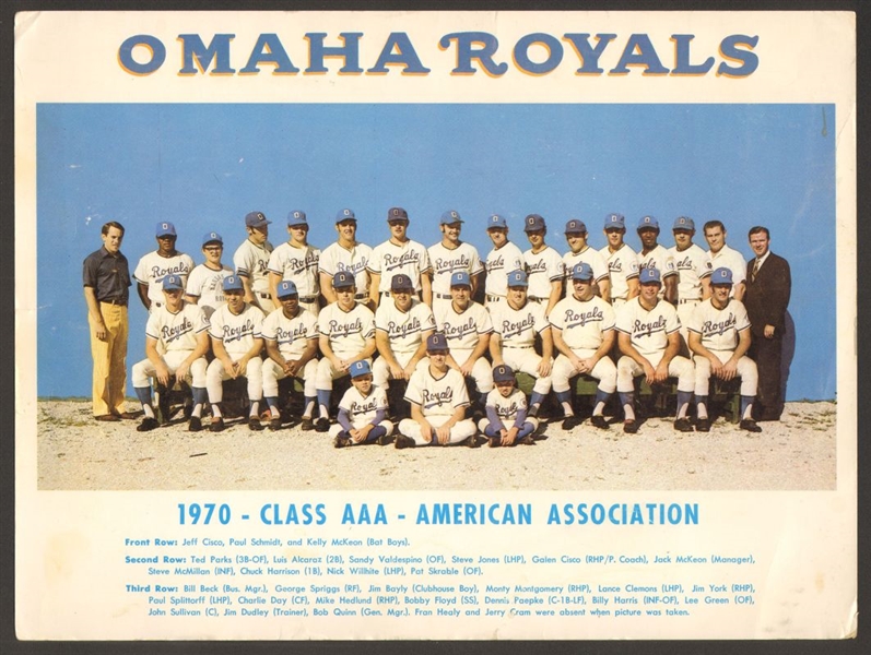1975 Omaha Royals Team Photo Kansas City Royals Minor League