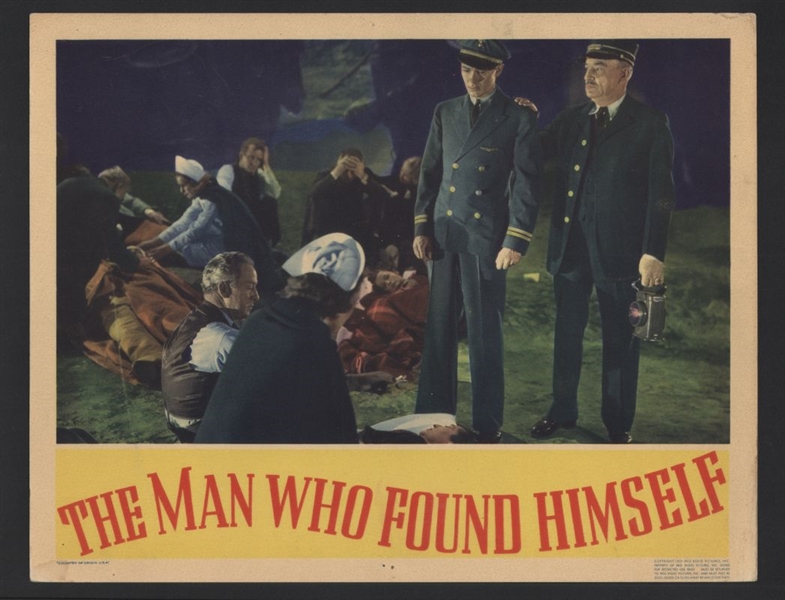 1937 JOHN BEAL & JIM FARLEY In THE MAN WHO FOUND HIMSELF Original Lobby Card