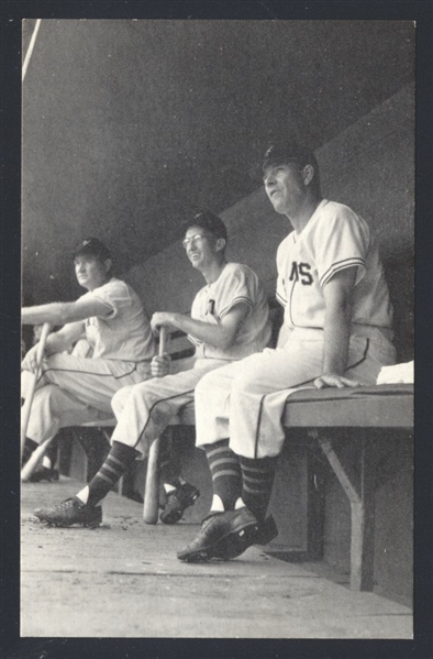 JOHNNY MIZE, BILL RIGNEY MEL OTT 1947 NY Giants Baseball Photo Classics Postcard