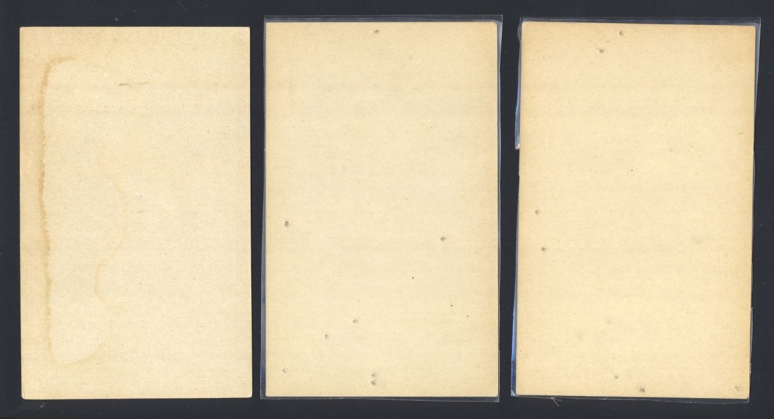 Lot (3) 1948 Baseball's Great Hall of Fame Exhibits JENNINGS, WADDELL, CHESBRO