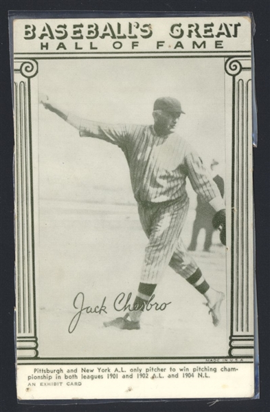 Lot (3) 1948 Baseball's Great Hall of Fame Exhibits JENNINGS, WADDELL, CHESBRO