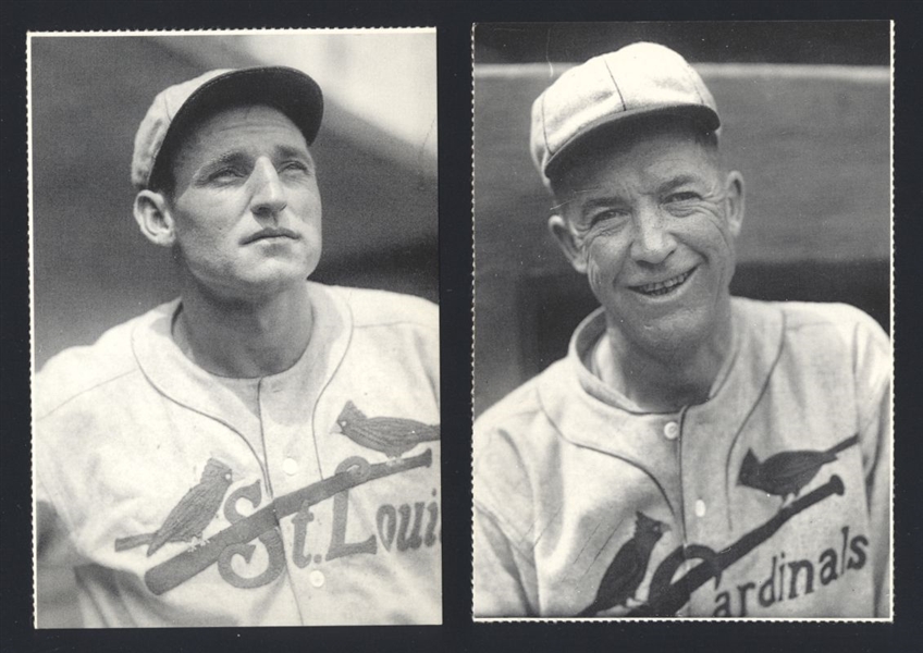 Lot of (2) PEPPER MARTIN & GROVER CLEVELAND ALEXANDER 1984 Conlon Collection PCs