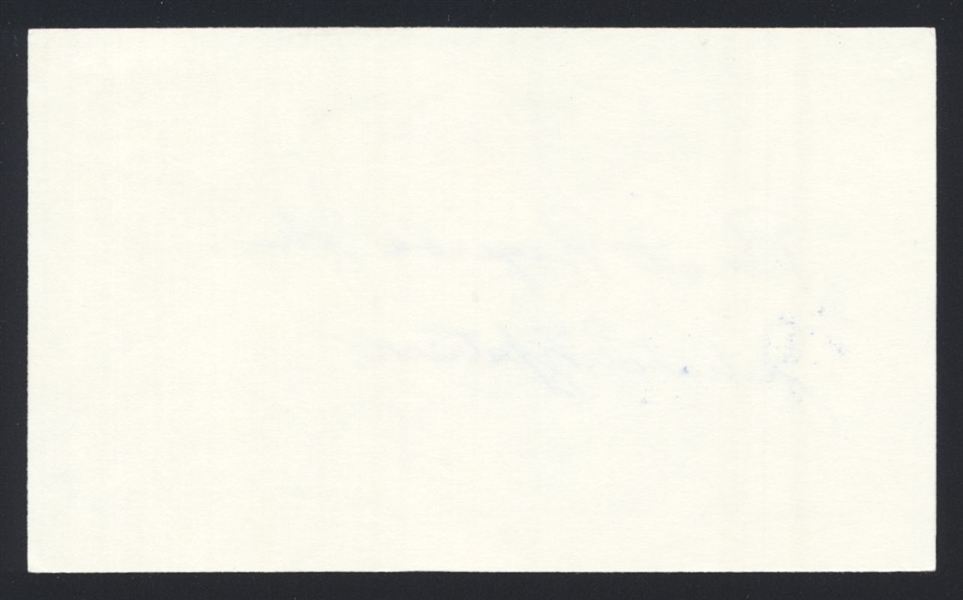 JOHN A FITZPATRICK SIGNED 3x5 Index Card (d.1990) Pittsburgh Pirates Coach