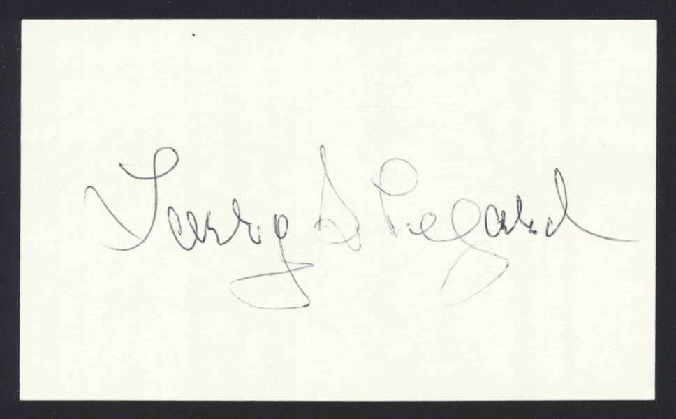 LARRY SHEPARD SIGNED 3x5 Index Card (d.2011) 1968-69 Pirates 1968-69 Pirates