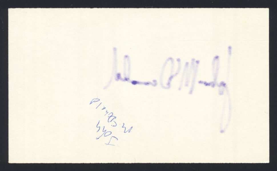 JOHN McDONALD SIGNED 3x5 Index Card Indians Toronto Blue Jays Diamondbacks