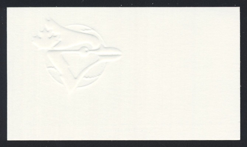 ELLIS CLARY SIGNED Business Card (d.2000) Toronto Blue Jays Browns Senators