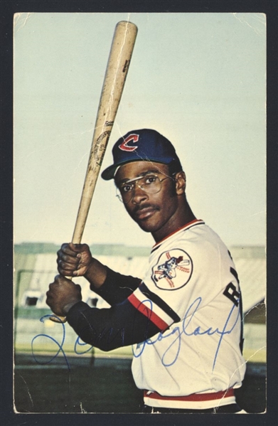 TOM RAGLAND 1973 Cleveland Indians SIGNED Photo Postcard 