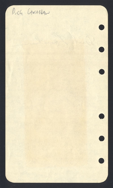 DICK LANAHAN SIGNED Album Page (d.1975)