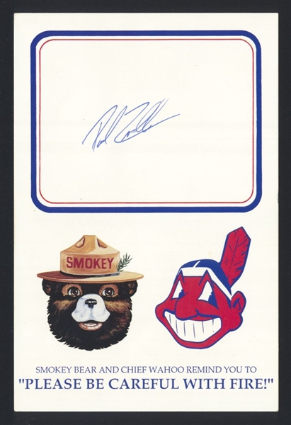 PAUL ZUVELLA SIGNED Autograph Card Braves Yankees Cleveland Indians Royals