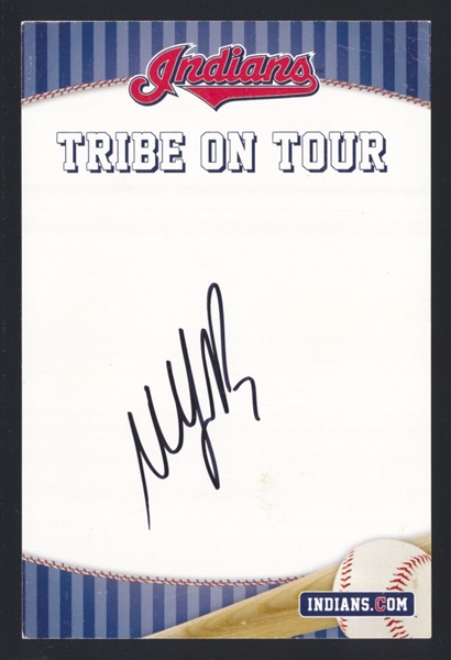 MICHAEL BRANTLEY SIGNED Autograph Card 2019 2021 Astros Cleveland Indians