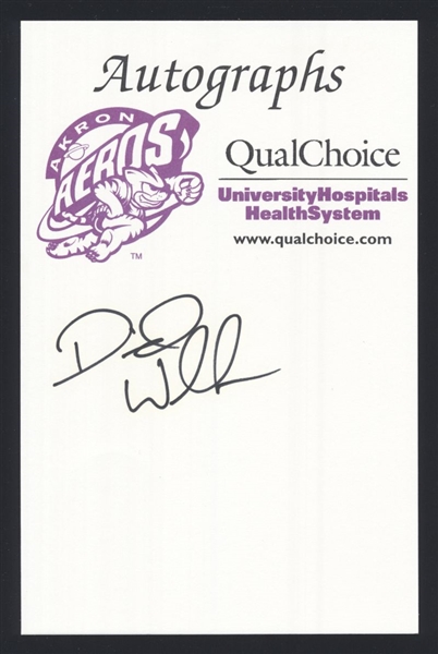 Lot of (7) Akron Aeros SIGNED Autograph Cards DAVID WALLACE, MARIANO GOMEZ +