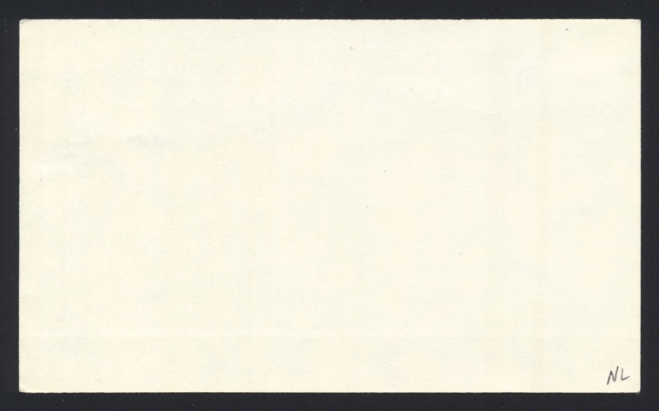BILL GREASON SIGNED 3x5 Index Card Black Barons St. Louis Cardinals
