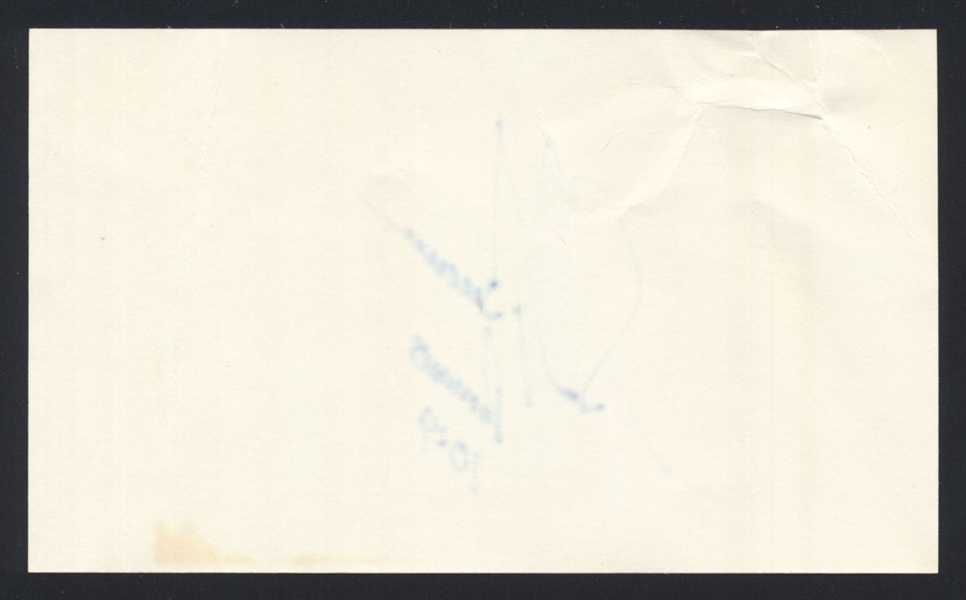 SID BREAM SIGNED 3x5 Index Card 1991 1992 Atlanta Braves Pirates Dodgers