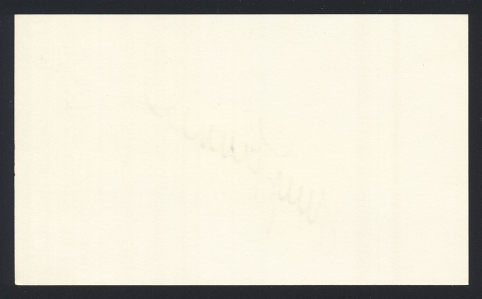 TERRY KENNEDY SIGNED 3x5 Index Card St. Louis Cardinals Padres Orioles Giants