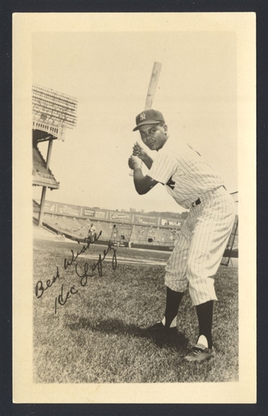 HECTOR LOPEZ 1959-66 New York Yankees Real Photo Postcard RPPC 