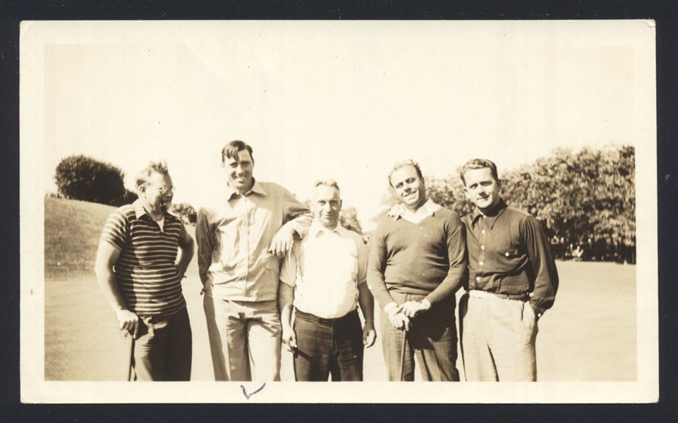 Lot of (2) 1940s Brooklyn Dodgers VAN MUNGO Golf & Hunting Original Photos
