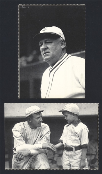 Lot (2) JOHN McGRAW & CHRISTY MATHEWSON 1984 Conlon Collection Postcards Giants