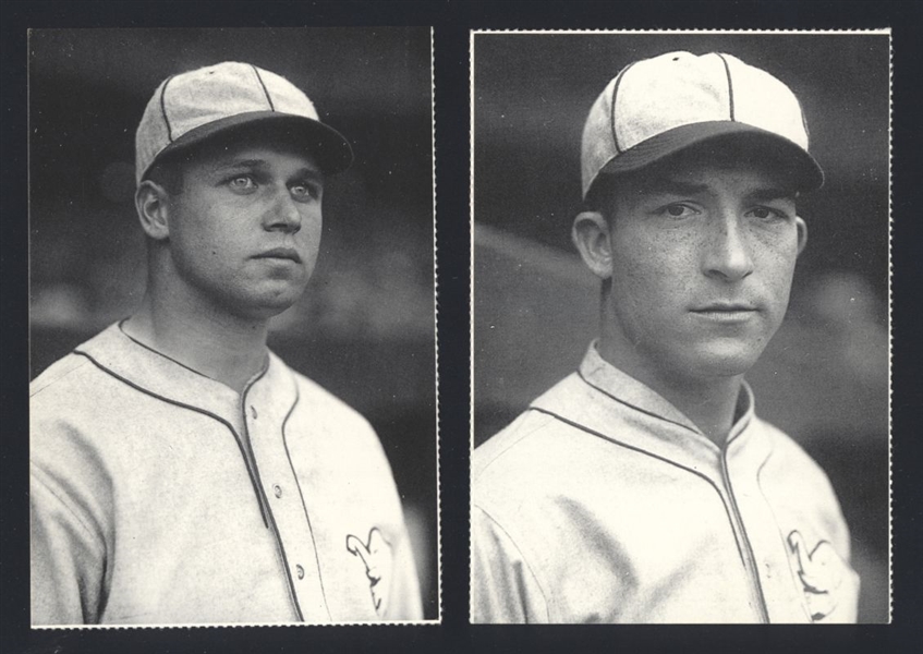 Lot (2) JIMMIE FOXX & AL SIMMONS 1984 Conlon Collection Photo Postcard Athletics