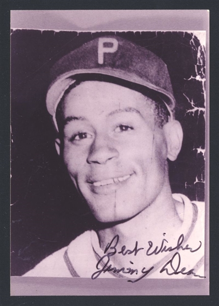 JIMMY DEAN ca 1946-49 Philadelphia Stars SIGNED Photo (d.2000)