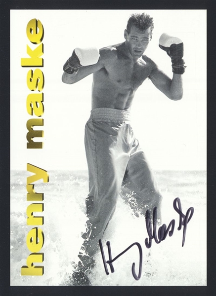 HENRY MASKE  SIGNED Photo German Olympic & Professional Boxer 