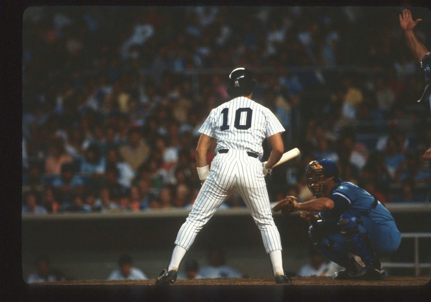 1983 New York Yankees RICK CERONE Original 35mm Slide Transparency