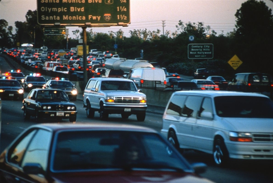 1994 O.J. SIMPSON White Bronco Car Chase Original 35mm Slide Transparency