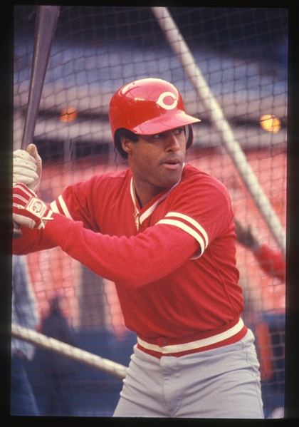 1983 Cincinnati Reds RAFAEL LANDESTOY Original 35mm Slide Transparency