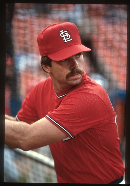 1980s St. Louis Cardinals STEVE LAKE Original 35mm Slide Transparency