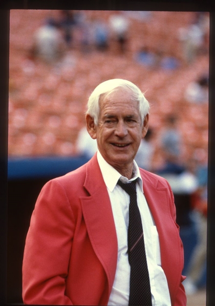 1980s St. Louis Cardinals JACK BUCK Broadcaster Original 35mm Slide Transparency