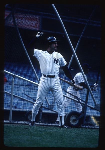 1983 New York Yankees RICK CERONE Original 35mm Slide Transparency