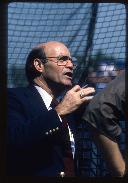 1986 JOE GARAGIOLA Broadcaster Original 35mm Slide Transparency Cardinals
