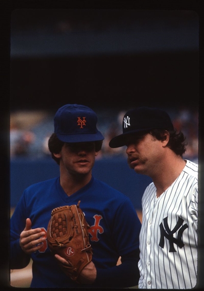 1982 Yankees RICH GOSSAGE & Mets NEIL ALLEN Original 35mm Slide Transparency
