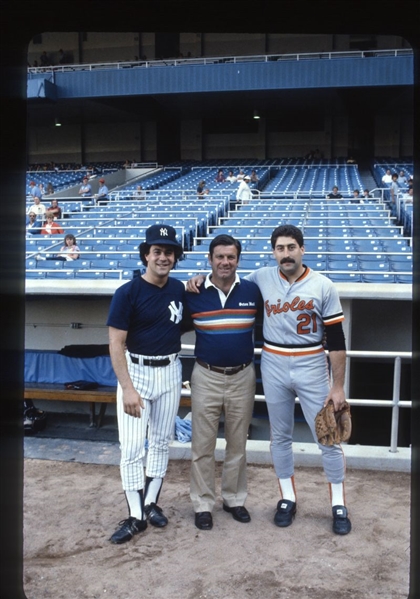 1983 Yankees RICK CERONE & Orioles DAN MOROGIELLO Original 35mm Slide
