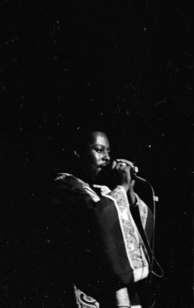 Strip of (5) 1960s LEON THOMAS Original 35mm Photo Negatives JAZZ SINGER bn