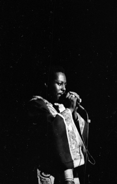 Strip of (5) 1960s LEON THOMAS Original 35mm Photo Negatives JAZZ SINGER bn