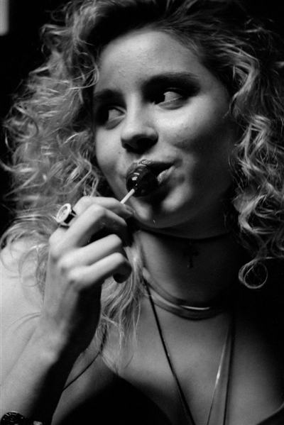 Strip of (3) 1990s MARY RILEY Original 35mm Photo Negatives MODEL ACTRESS bn