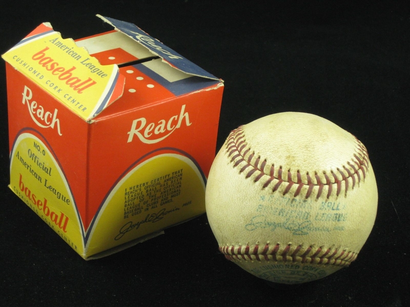 1960-69 Official American League Baseball (Joseph Cronin) Game Used