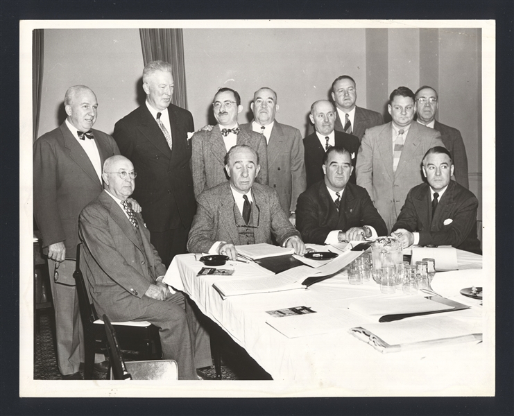 1949 Baseball Rules Committee Original Photo Warren Giles Branch Rickey Jr