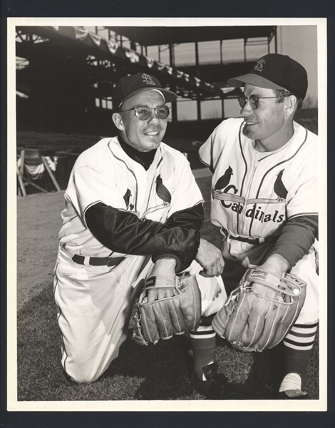 1952-55 Cardinals EDDIE STANKY & SOLLY HEMUS Original Photo by George Dorrill