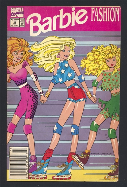 Barbie Fashion 14 Newsstand 1992 Marvel NEWSSTAND Amanda Conner Cover Comic Book