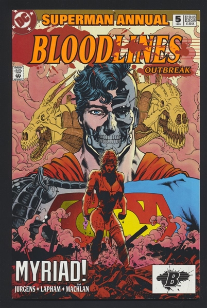 Superman (V2) Annual #5 VF 1993 DC Bloodlines Outbreak 1st Myriad Comic Book