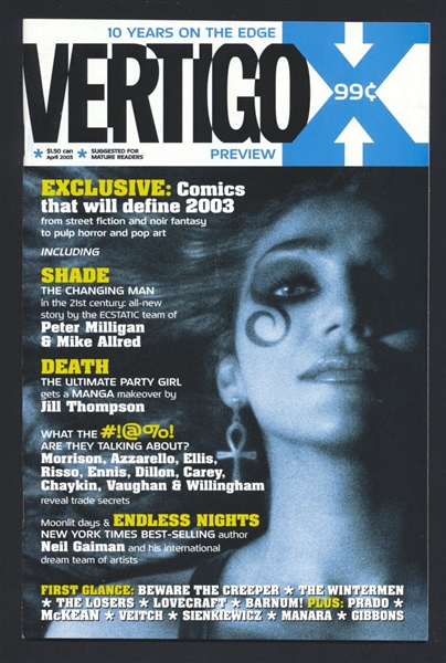 Vertigo X Anniversary Preview #1 NM 2003 DC (Vertigo) Comic Book