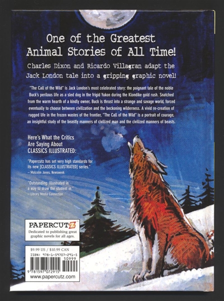 Classics Illustrated V15: Call of the Wild HC NM 2012 Papercutz Comic Book