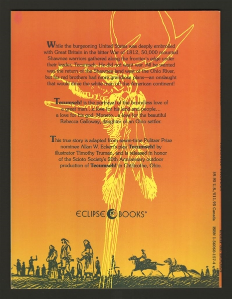 Tecumseh! V1 TPB NM 1992 Eclipse Tim Truman Comic Book