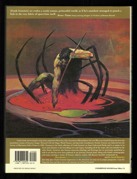 Testament: The Life And Art Of Frank Frazetta HC NM  Underwood Comic Book