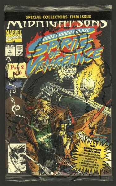 Ghost Rider/Blaze: Spirits of Vengeance #1 NM 1992 Marvel Polybagged w/ poster