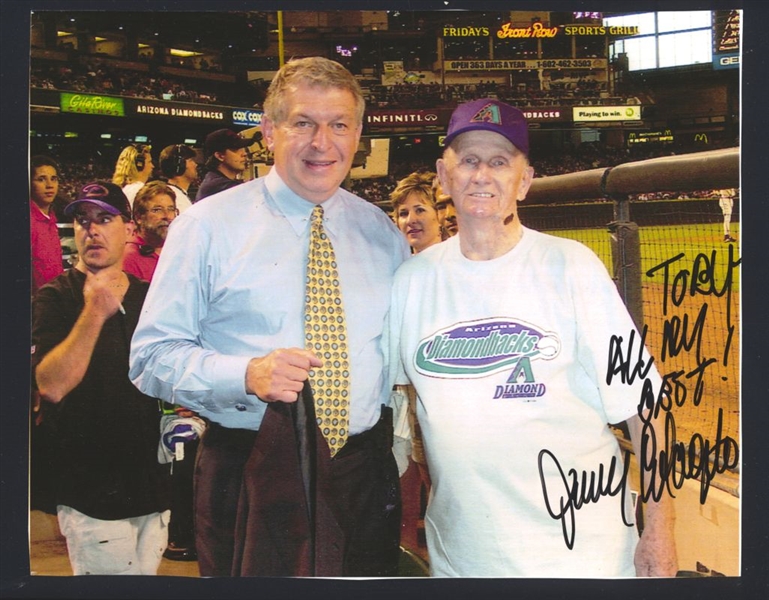 JERRY COLANGELO & FAN 1990s Arizona Diamondbacks SIGNED Photo 