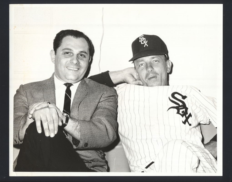 1966-68 Chicago White Sox EDDIE STANKY & UNIDENTIFIED Original Photo