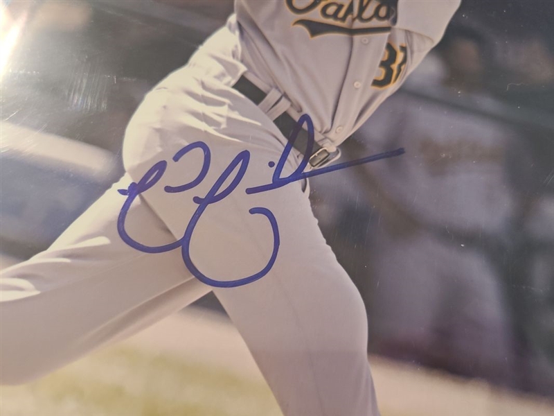 NICK SWISHER 2004-07 Oakland Athletics SIGNED Photo Beckett JSA Tri-Star Cert