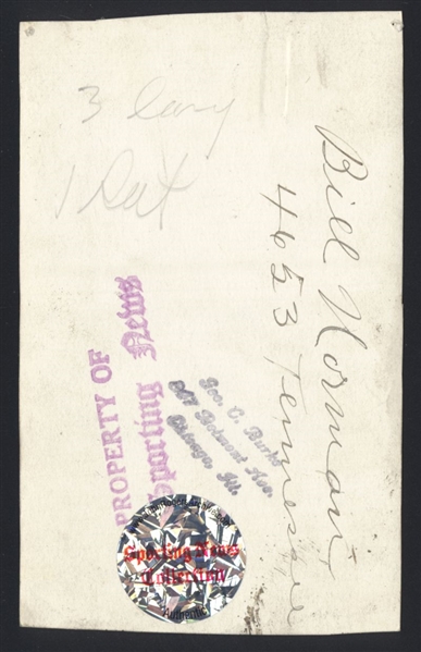 1931 Chicago White Sox BILL NORMAN Original Photo by George Burke Rookie